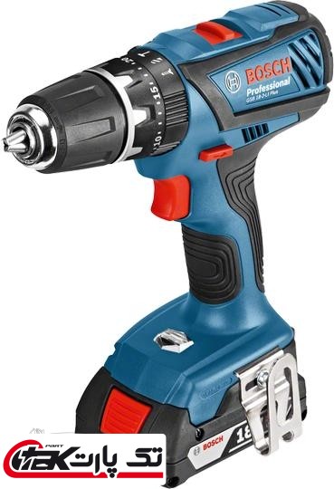 دریل پیچ گوشتی شارژی 13 میلی متری 18 ولت لیتیوم بوش مدل GSB 18-2-LI Plus Bosch GSB 18-2-LI Plus Drill/Driver