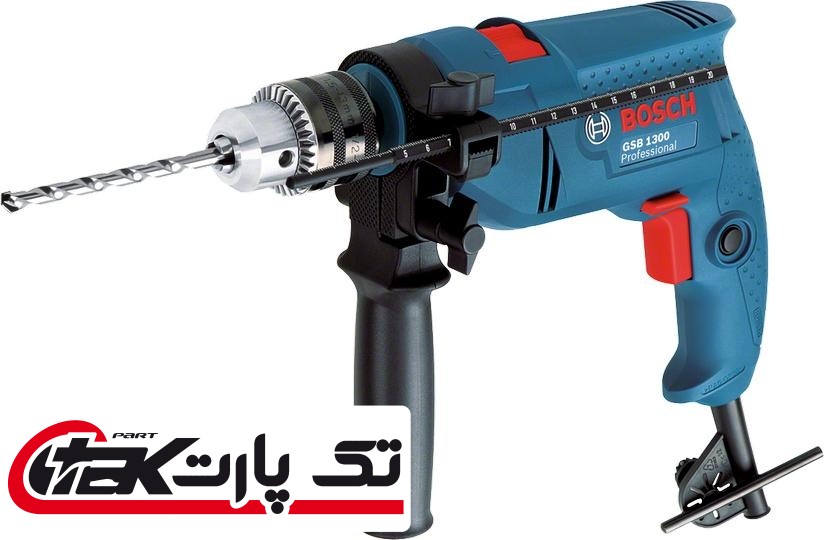 دریل چکشی برقی 13 میلی متری آچاری بوش مدل GSB 1300 Boach GBS 1300 Impact Drill