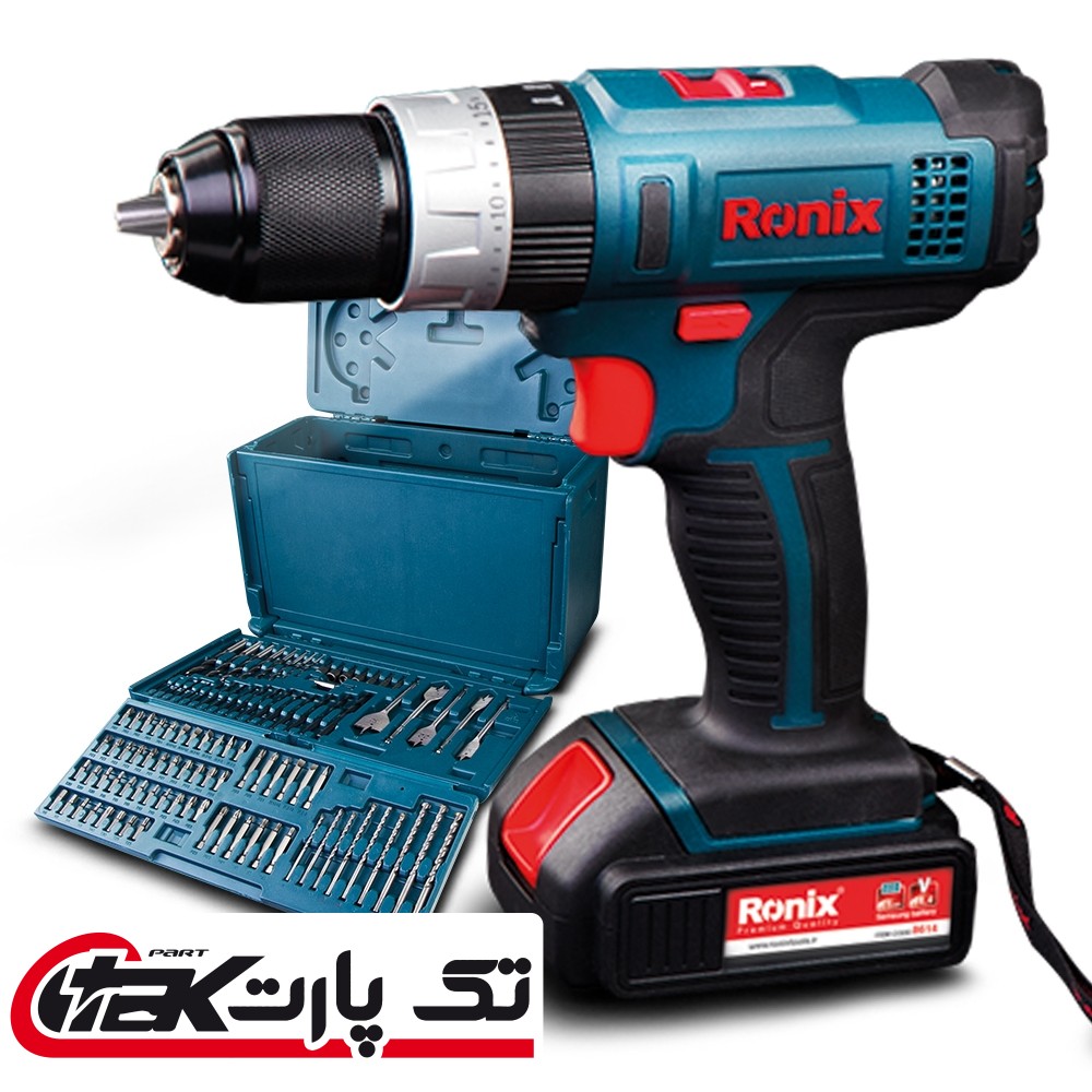 دریل پیچ گوشتی شارژی چکشی 14.4 ولت رونیکس مدل 8614K Ronix 8614K Impact Cordless Drill/Driver