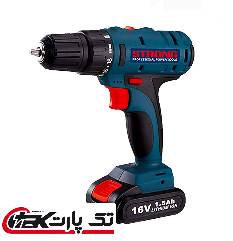 دریل شارژی 16ولت استرانگ مدل STG2216 Strong 16V cordless drill model STG2216