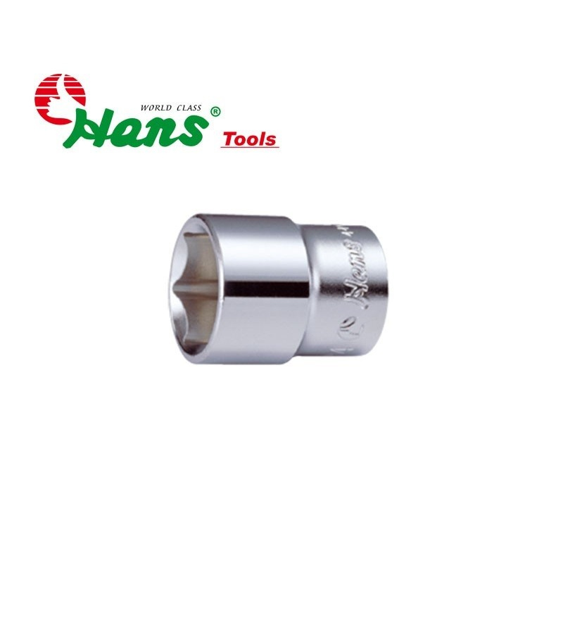 بکس کوتاه سایز 22mm درایو 3/4 سفید 6 پر هنس HANS مدل 6400