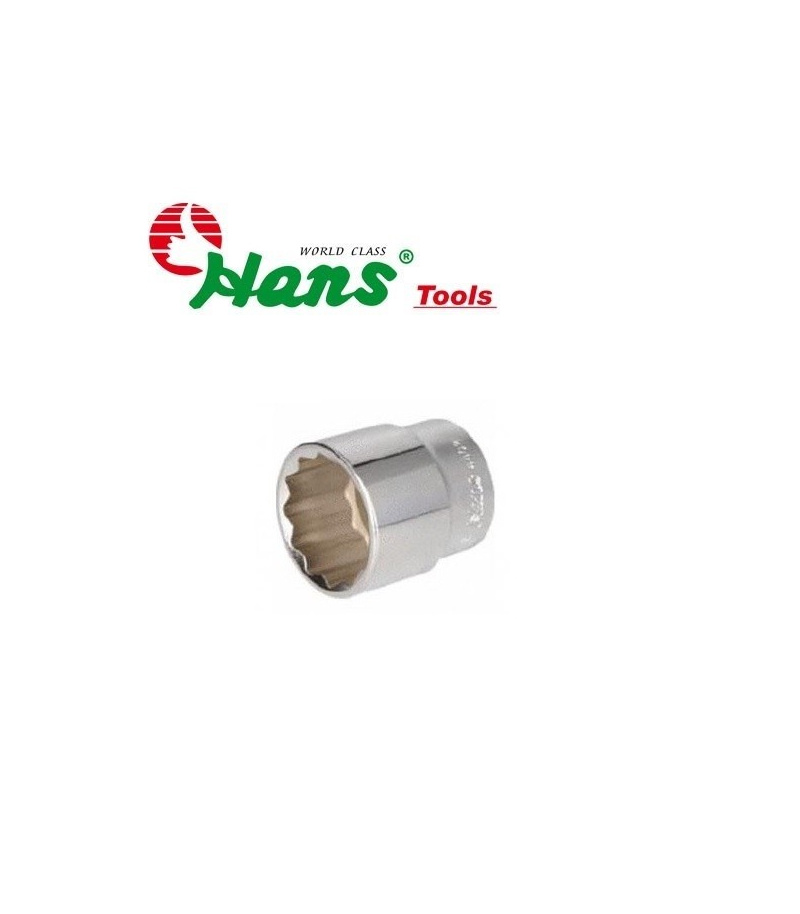 بکس کوتاه سایز 29mm درایو 3/4 سفید 12 پر هنس HANS مدل 6402