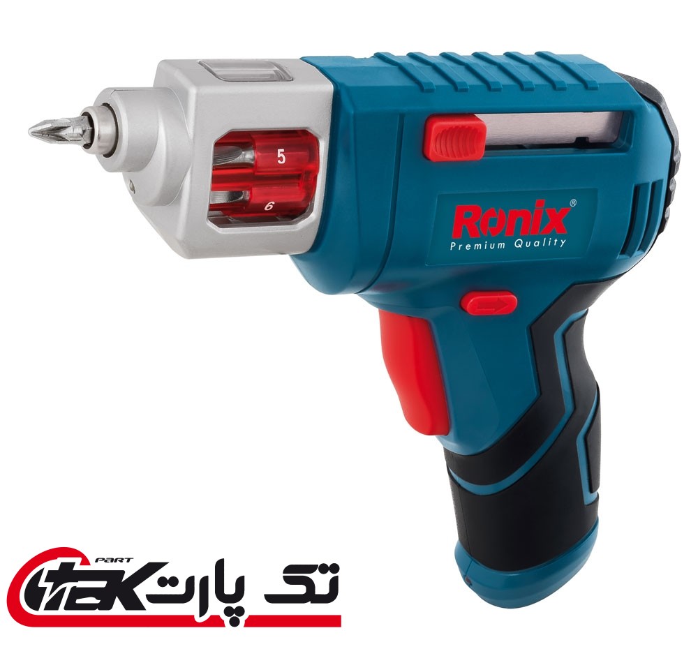 پیچ گوشتی شارژی خشابی 3.6 ولت لیتیوم رونیکس مدل 8505 Ronix 8505 Cordless Screwdriver