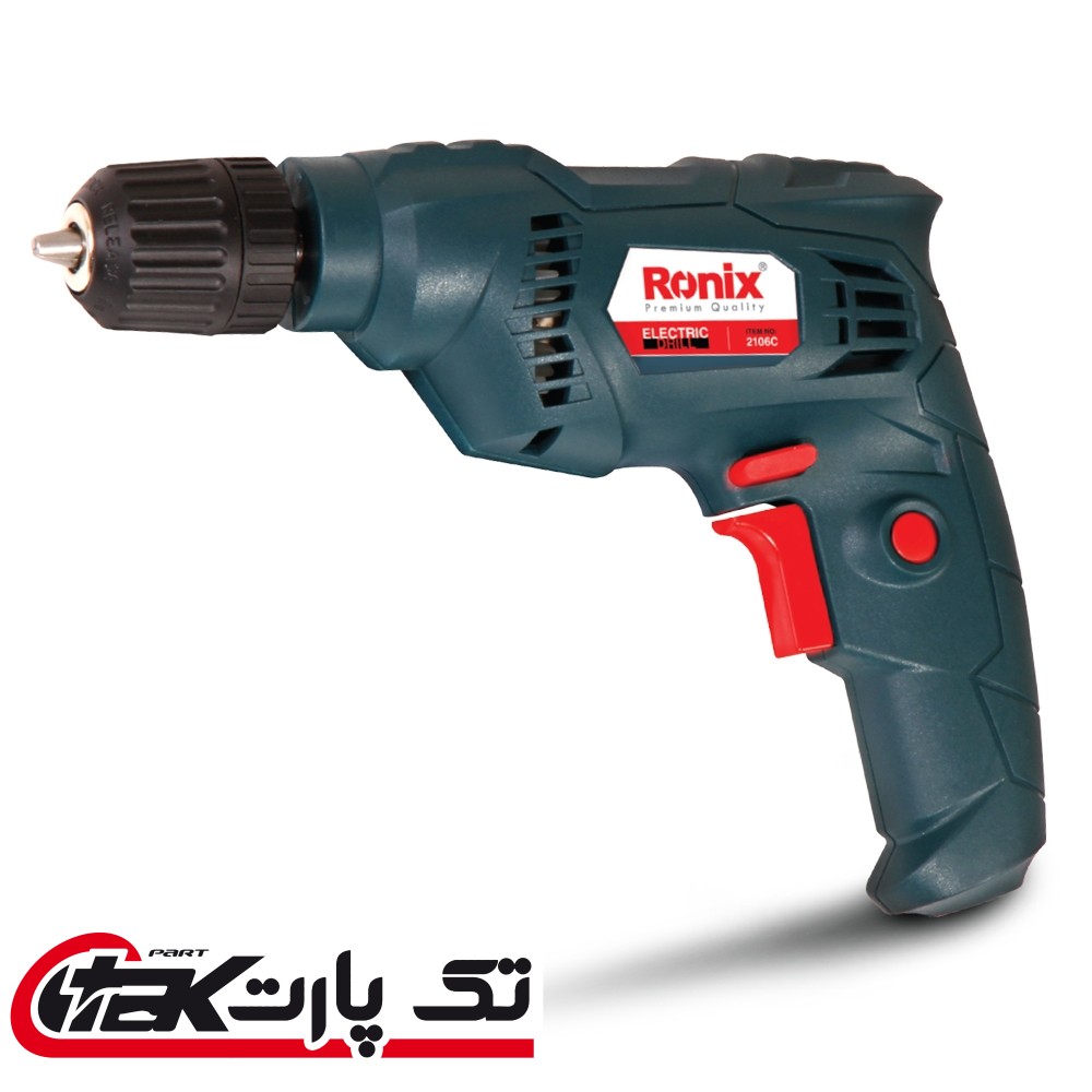 دریل برقی 6.5 میلی متر رونیکس مدل 2106C Ronix 2106C Electric Drill With Keyless Chuck