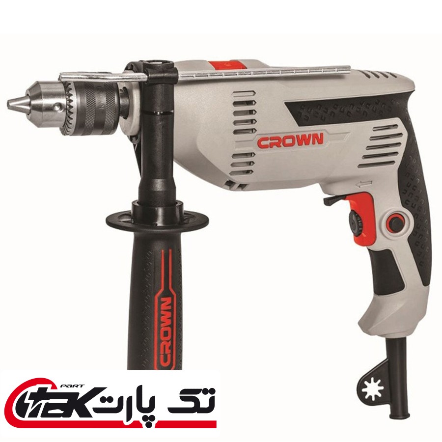 دریل کرون 750 وات سه نظام آچاری B3 مدل 10129 Crown CT 10129 Impact Drill 750 W