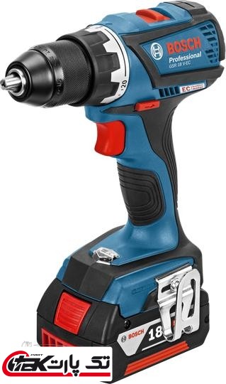 دریل پیچ‌گوشتی شارژی بوش مدل GSR 18 V-EC Professional BOSCH GSR 18 V-EC Professional Electric Drill/Driver