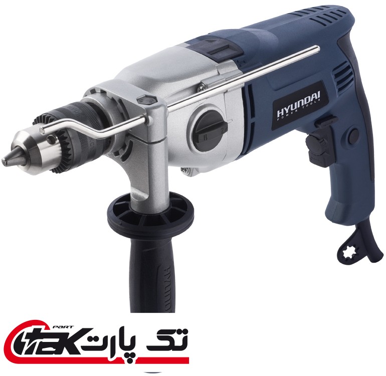 دریل چکشی برقی دو سرعته هیوندای مدل HP113-ID Hyundai HP113-ID 2 Speed Impact Drill